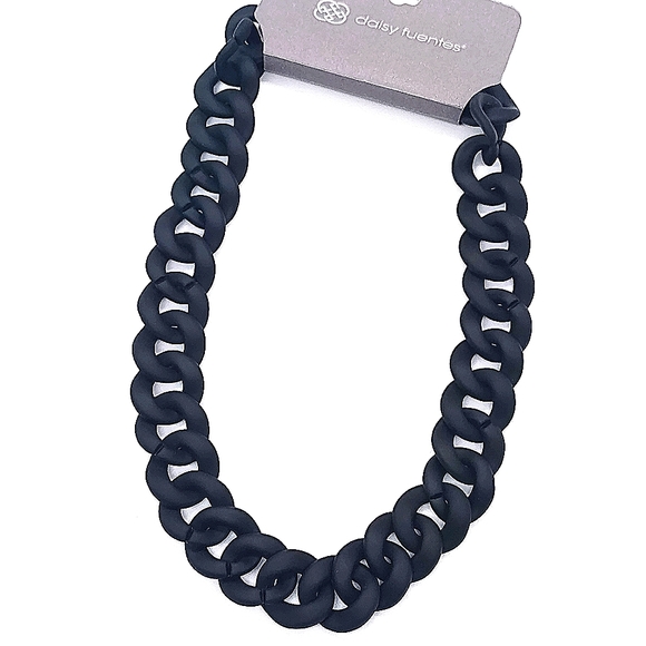 Rare Vintage DAISY FUENTES Resin Chain Link Necklace - Picture 4 of 11